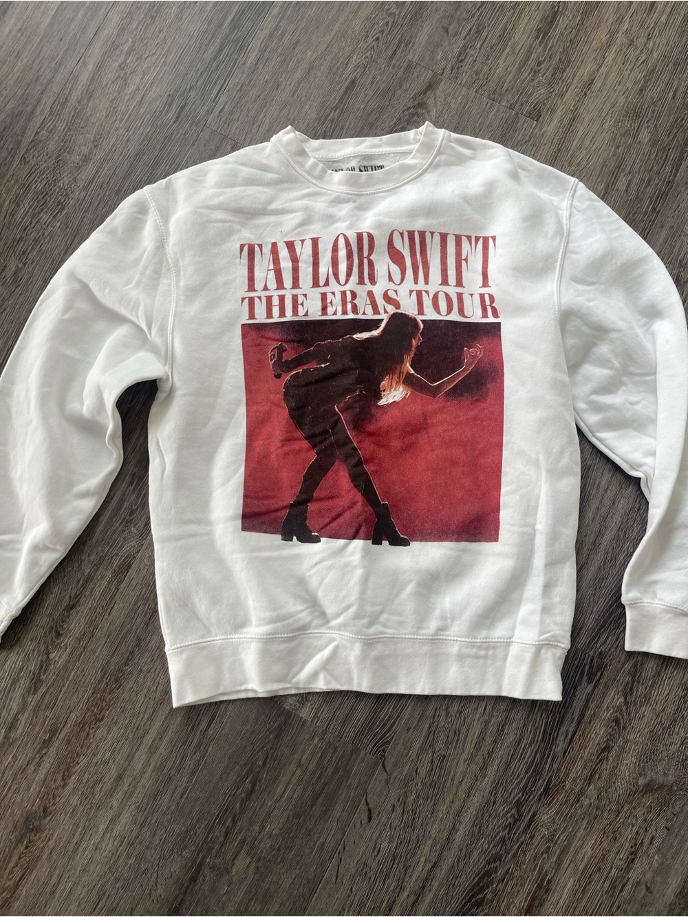 Taylor Swift The Eras Tour White Crewneck Sweatshirt Medium Reputation Graphic